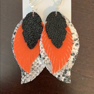 Leather Fall Earrings